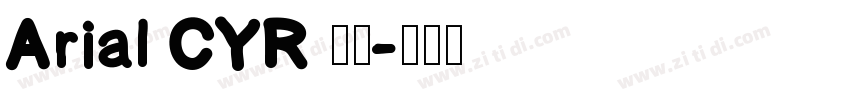 Arial CYR 粗体字体转换